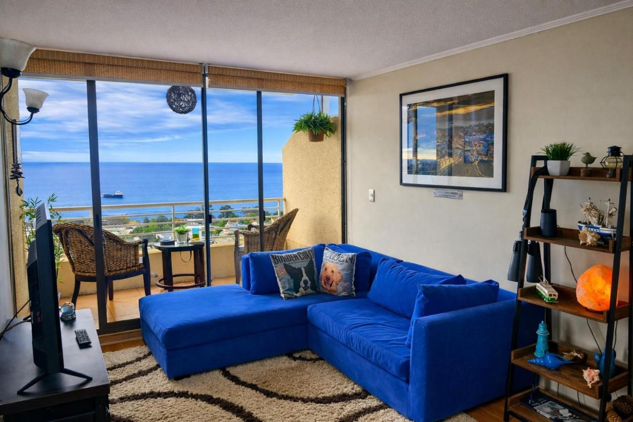 Departamento con amplia y bella vista a la bahía de Valparaiso - Ferienwohnung Valparaíso