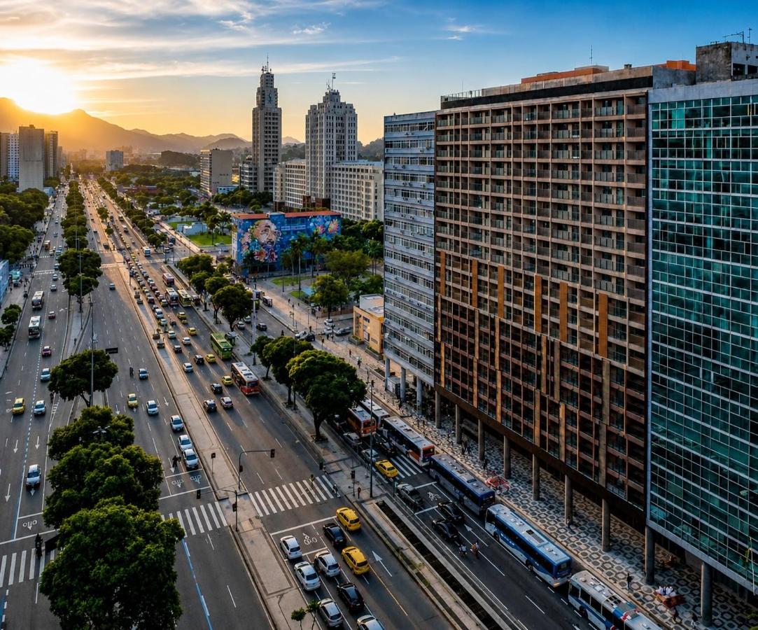 New Studio Next to the Subway with a Rooftop Pool - Bed and Breakfast Rio de Janeiro