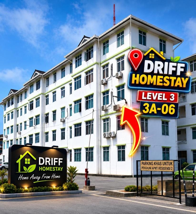 DRIFF Homestay 3bedroom with aircond 50m to Night Market Wakaf Che Yeh - Chambres d'hôtes Kota Bahru