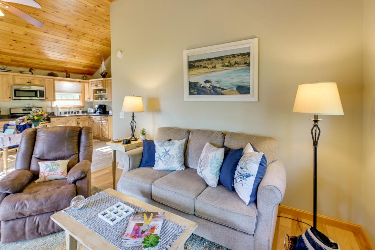 Waterfront Prospect Harbor Cottage: Yard, Fire Pit - Bed and Breakfast Prospect Harbor