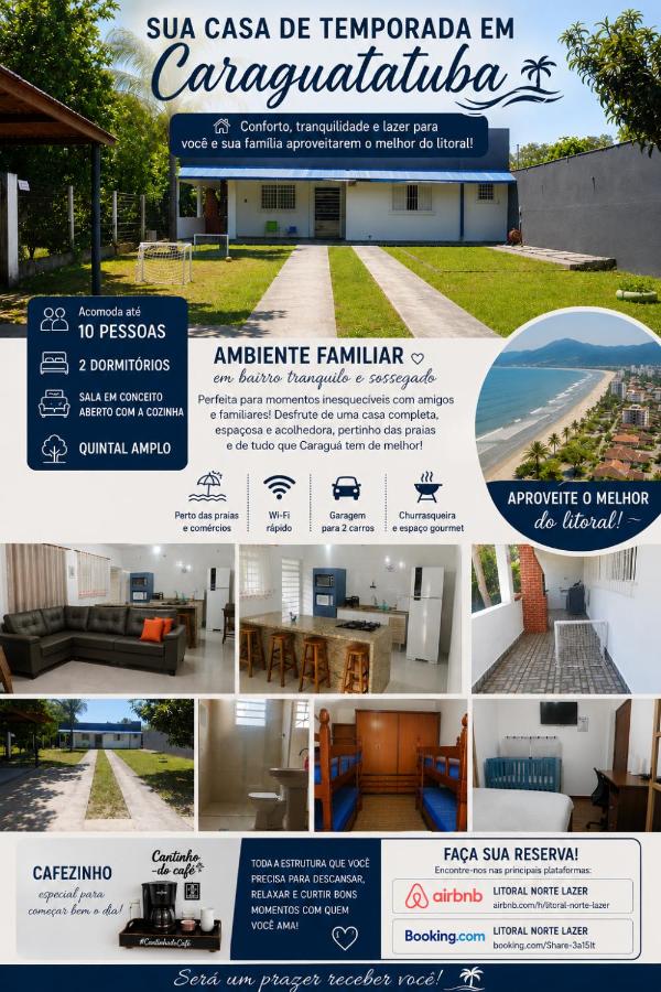 Casa Próximo da Praia e Shopping - Chambres d'hôtes Caraguatatuba