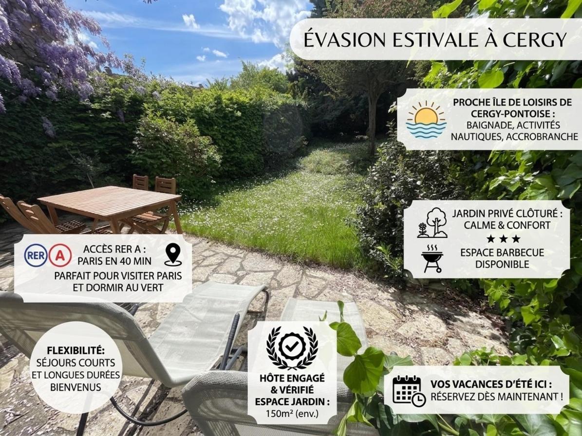 Maison de Charme - Jardin & Proche Paris - Chambres d'hôtes Cergy