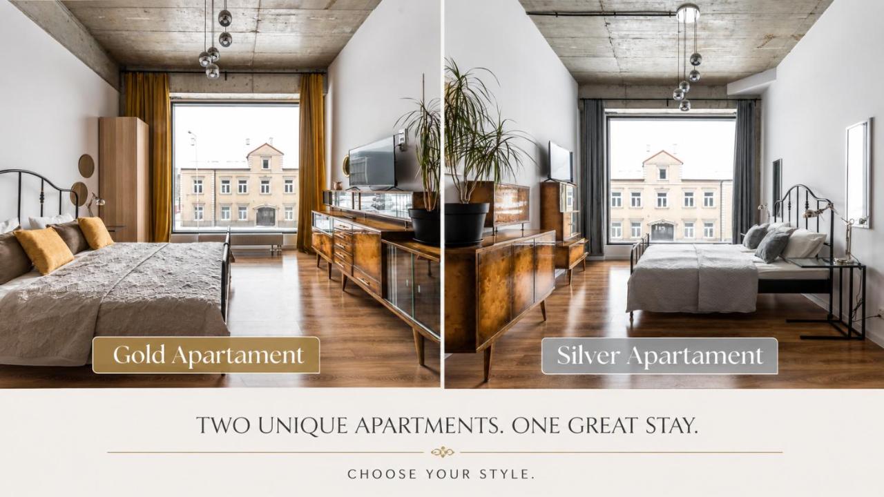 Gold and Silver Apartment - Manu SPA Lofts - B&B Łódź