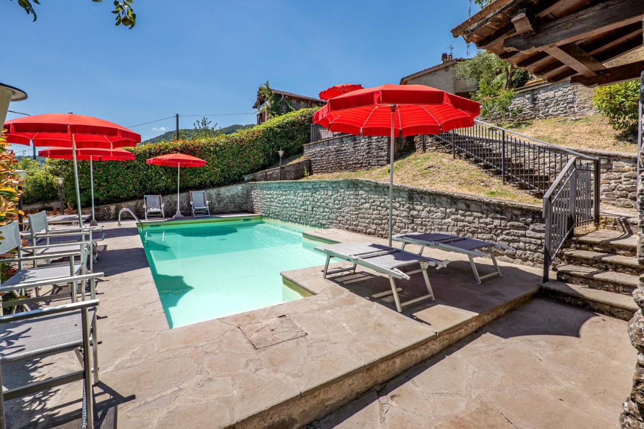 Ville Betulla e Gelsomino - Piscina con Vista Panoramica - Chambres d'hôtes Corniolo