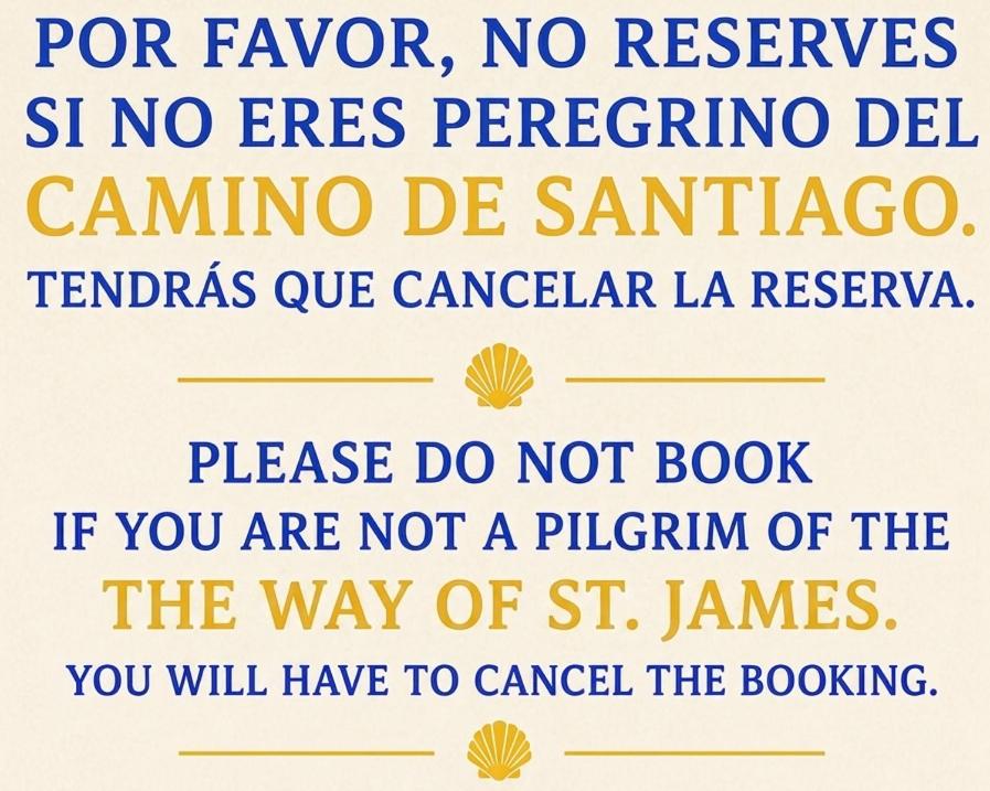 Rooms for pilgrims ONLY - SOLO peregrinos - B&B Santa Cruz de Bezana