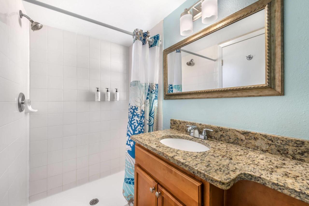 Granite vanity sits at dog-friendly Coconut Palms Beach Resort II an Ascend Collection Hotel in New Smyrna Beach, FL.