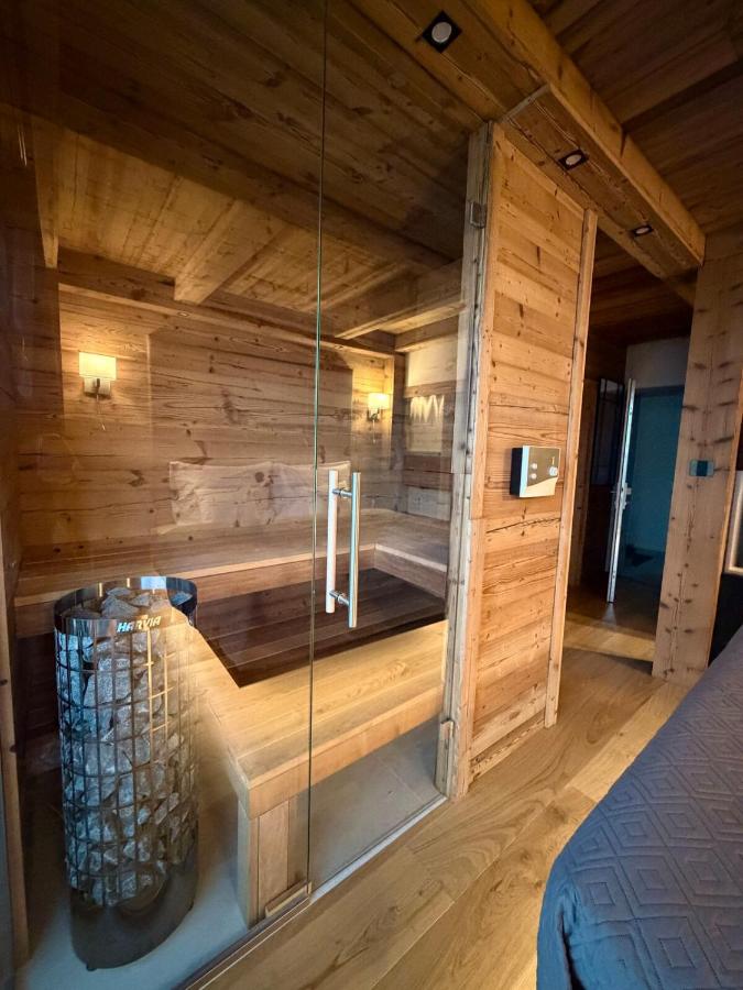 Svišť view of the Tatras from a private sauna - Ferienwohnung Poprad