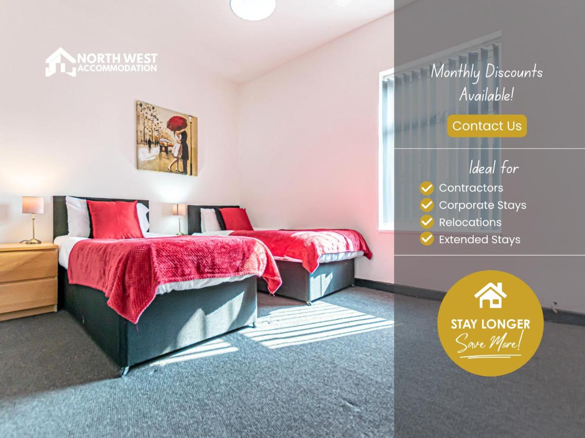 Fully Furnished 3 Bedroom House in Preston with Free Street Parking and WiFi Ideal for Contractors and Families by North West Accommodation - Chambres d'hôtes Preston