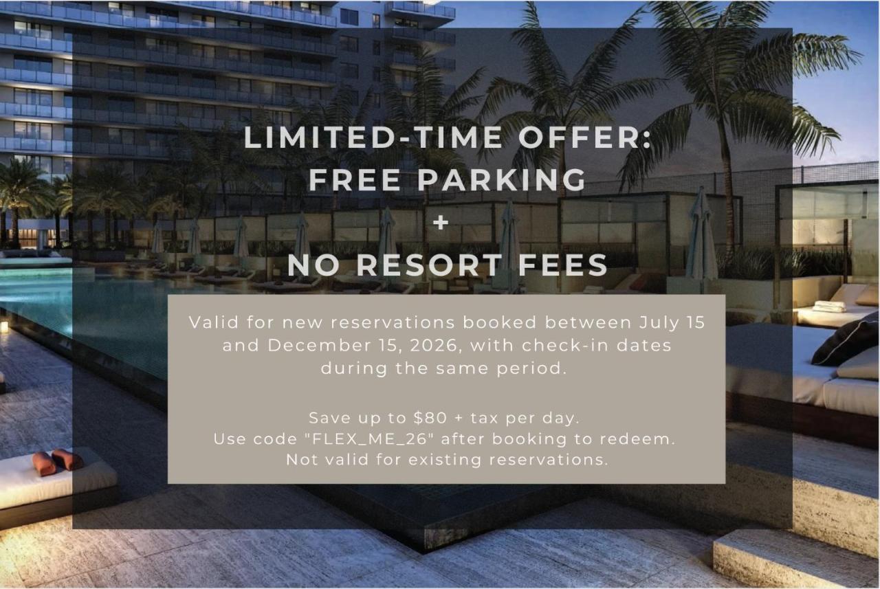 Hyde Beach House - 2BD-2BA MANSION WITH DIRECT OCEAN VIEW, Resort Amenities, Rooftop Pool and Hot tub, Tennis court, NO RESORT & NO PARKING FEES, CHECK DETAILS - Chambres d'hôtes Hollywood
