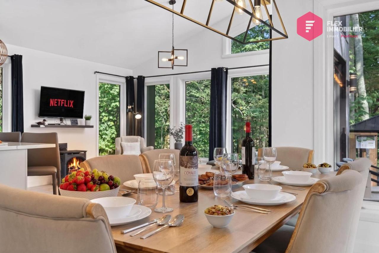 Le Wapiti de Portneuf - Chalet avec spa privé en forêt à Pont-Rouge - Resort près de Québec - Ferienwohnung Pont-Rouge