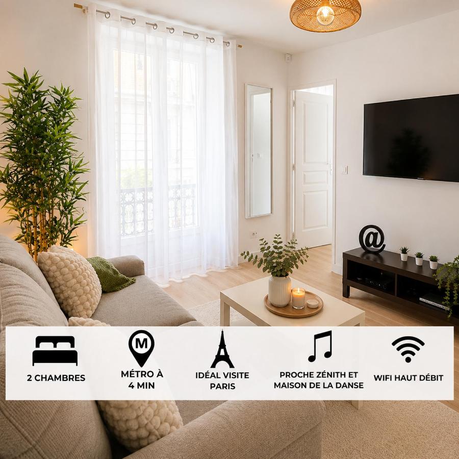 Appartement lumineux et moderne, proche transports - B&B Pantin