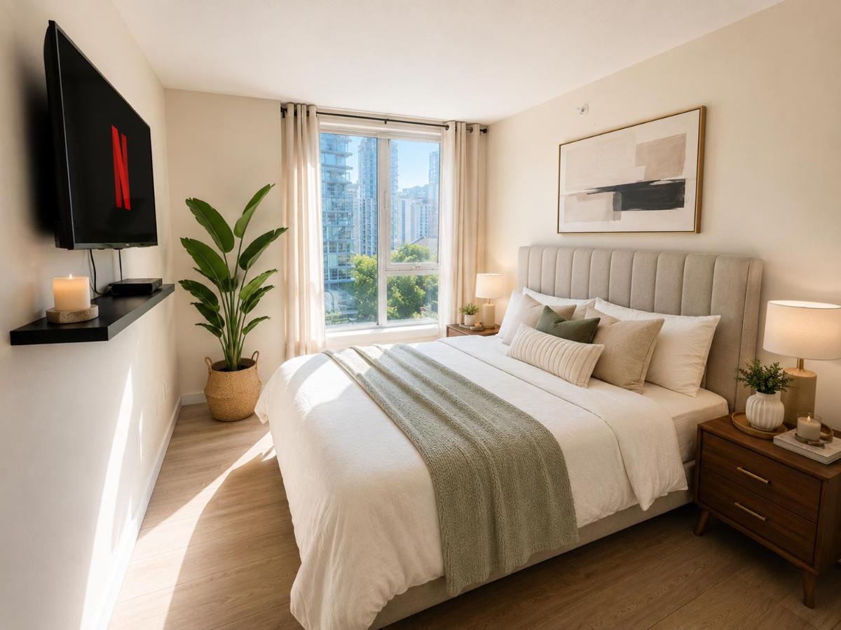 Walk Everywhere from This Bright 2BR Condo - Chambres d'hôtes Vancouver