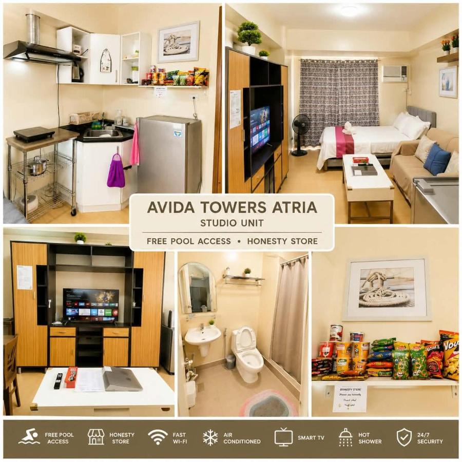 1126 Tower I Avida Atria Iloilo Pool View - Bed and Breakfast Iloilo