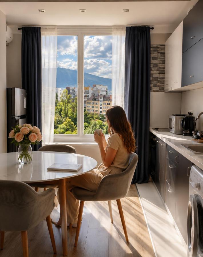 Rose apt South Park - Free Public Parking, Mountain View, self check-in, near metro, stores, family-friendly - Chambres d'hôtes Sofia