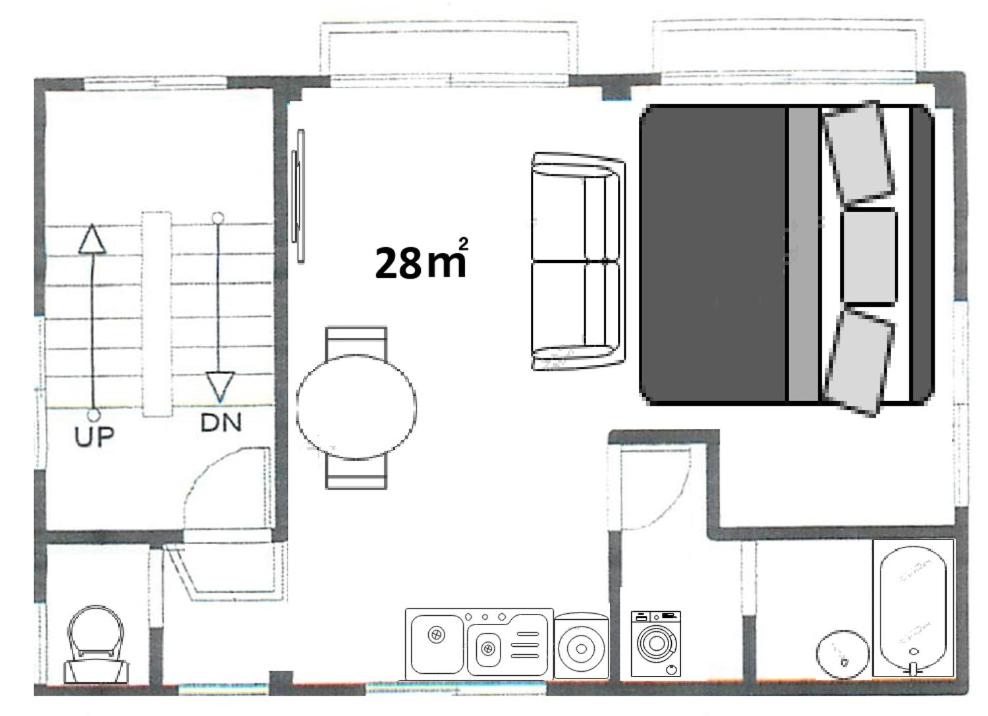 Crane Shibuya 2 stations from Shinjuku 10-minute taxi ride, 28 sqm! Sleeps up to 5, king-size bed, WiFi - Chambres d'hôtes Tokyo