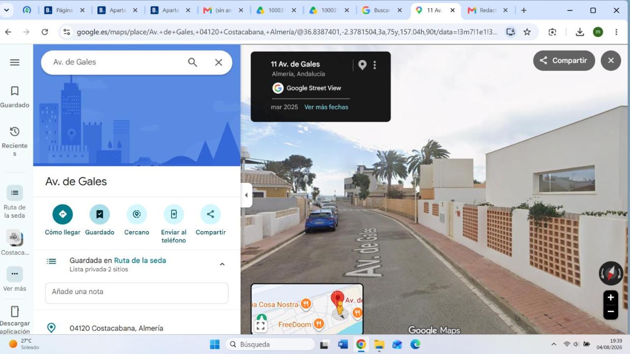 Apartamento en Costa de Almería, Costacabana con terraza, enfrente a Parque Natural Cabo de Gata - Chambres d'hôtes Almería