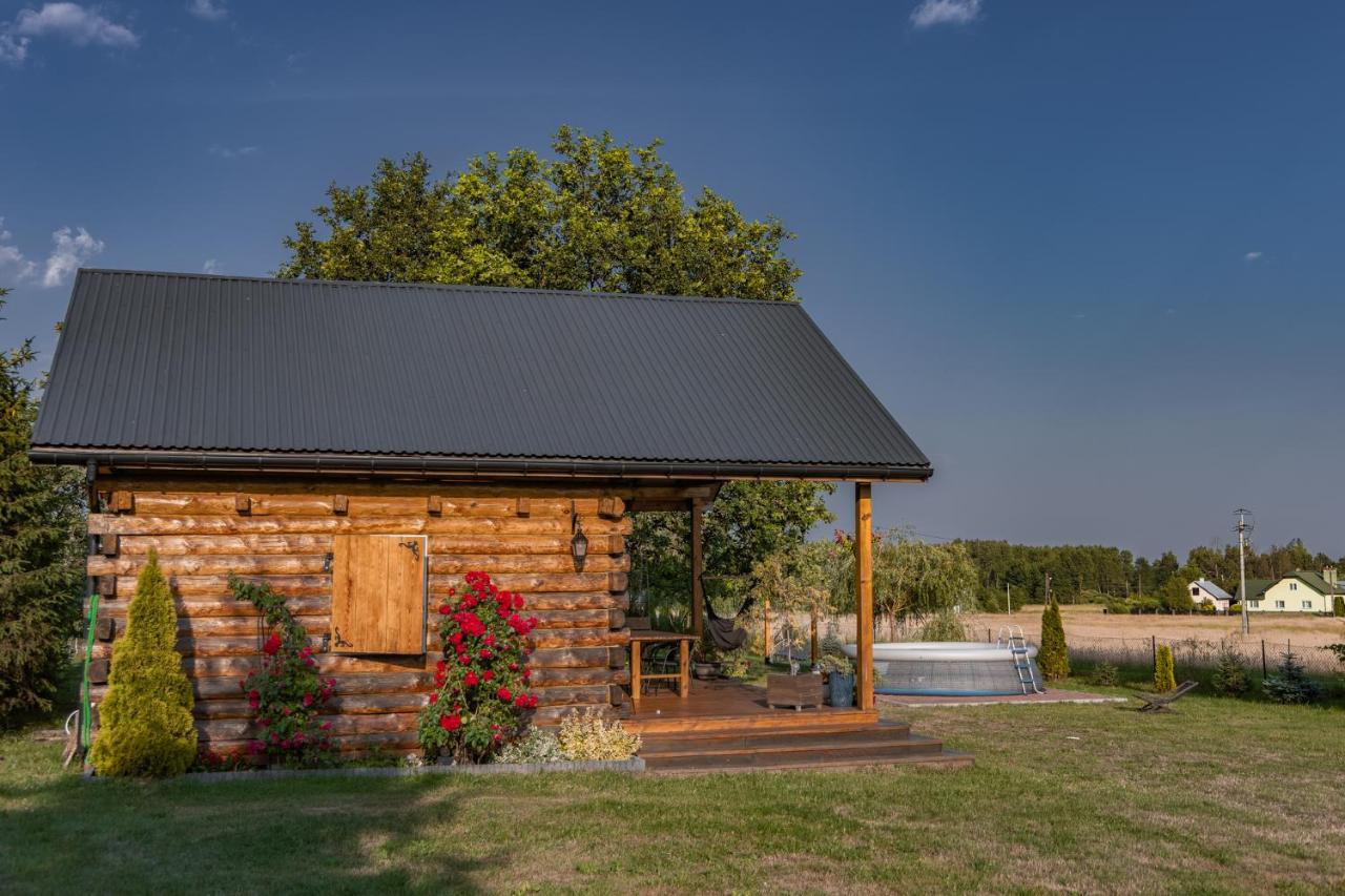 Dom pod Dębami - drewniany domek z basenem, kominkiem i ogrodem - B&B Czerce