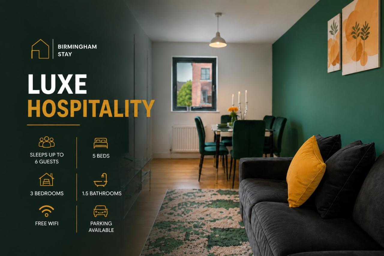 Award Winning Stay - Sunset Park - Garden - Families and Groups - Free WiFi and Parking - B&B Birmingham