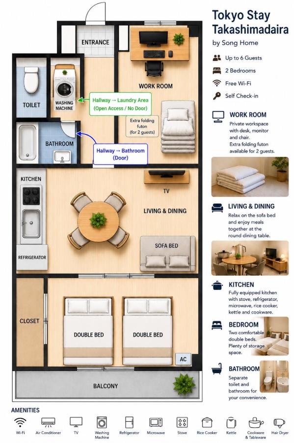 Tokyo Stay by Song Home - Chambres d'hôtes Tokyo