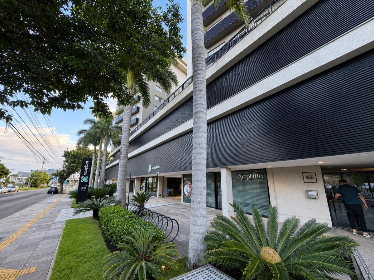 Loft moderno e completo, com piscina, academia e garagem no MaxPlaza, em Canoas - Chambres d'hôtes Canoas