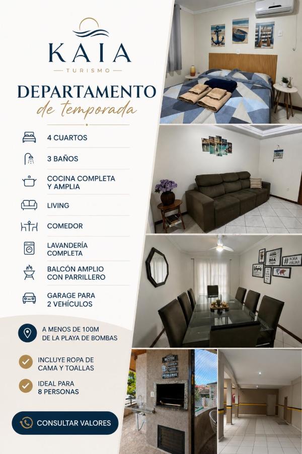 Apartamento lindo e confortável a 80 mt da praia de Bombas - Ferienwohnung Bombinhas