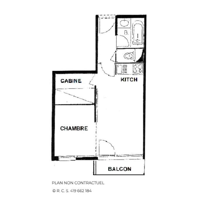 Résidence Villaret - Grand studio 4 personnes aux Menuires - accès 3 Vallées MAE-5734 - Chambres d'hôtes Les Ménuires
