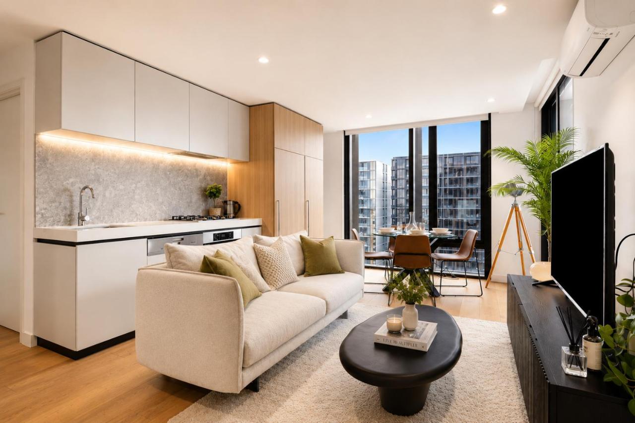 Luxury Sky High Apartment with Pool Gym & Parking - B&B Melbourne