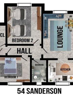 Uddingston Apartment by Klass Living - Bed and Breakfast Uddingston
