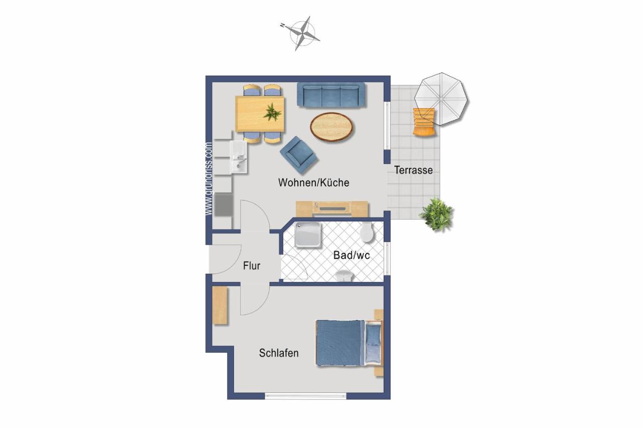 Villa Kaja Wohnung Seebrücke - B&B Korswandt