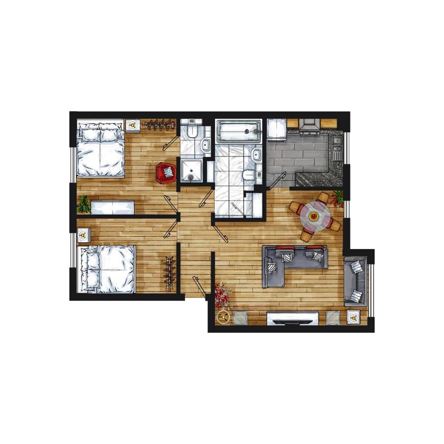 Skyline Haven - Modern 2B, Parking, Wifi & 4kTV - B&B Londra