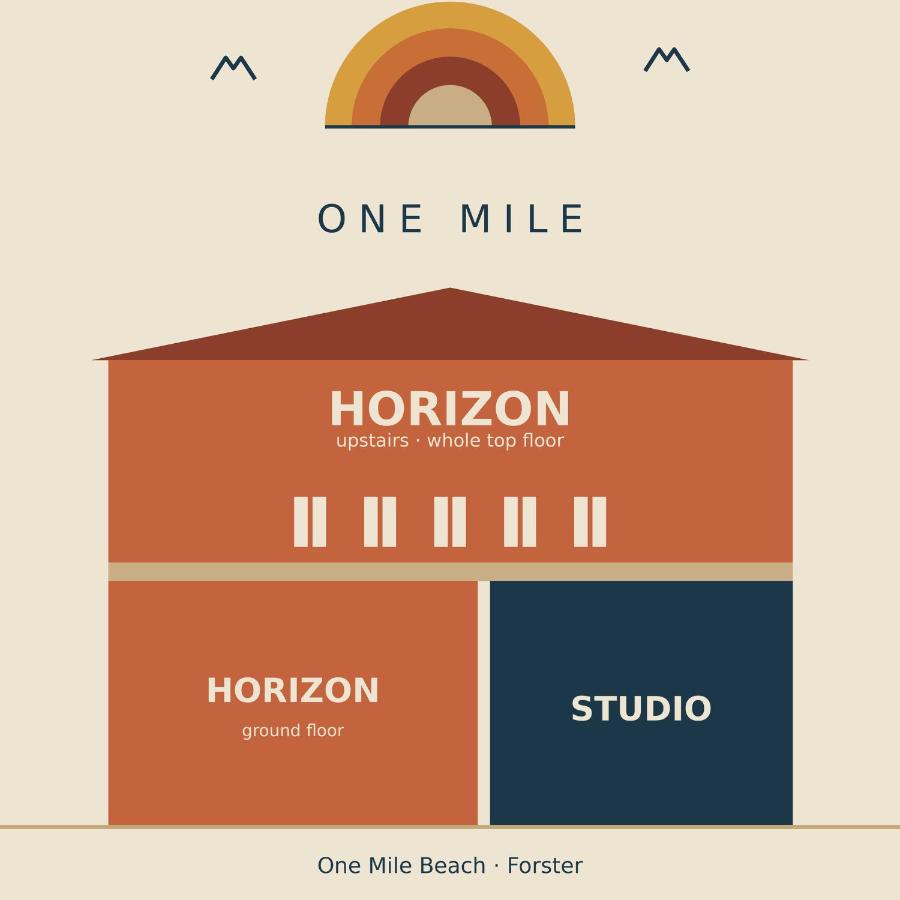 One Mile Horizon - 70's Beach House - B&B Forster