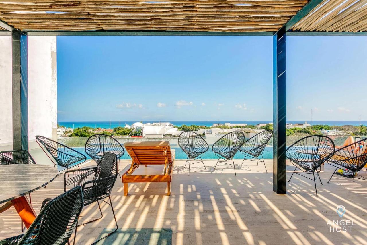 Ocean-View Condo W Rooftop Pool & Gym - Ferienwohnung Playa del Carmen