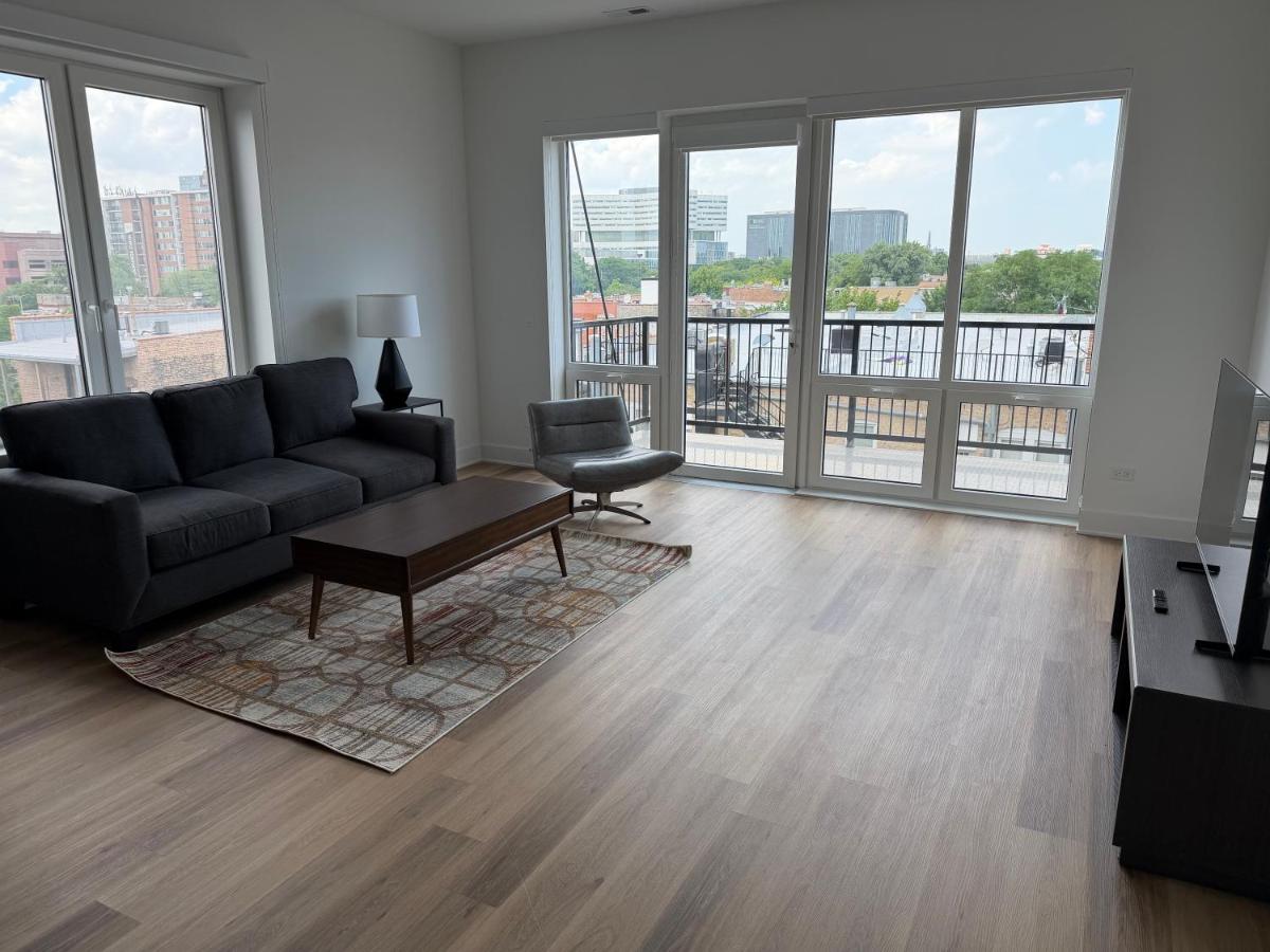 Spacious 2BR Apartment Steps from UIC Rush Stroger Hospital and Restaurant Row - Chambres d'hôtes Chicago