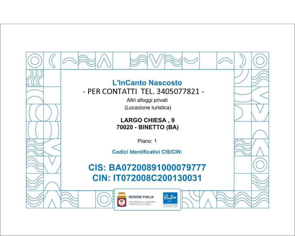 L'InCanto Nascosto - Bed and Breakfast Binetto