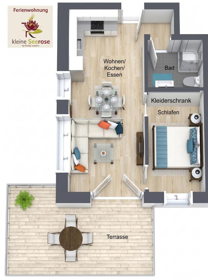 Ferienwohnung kleine Seerose - Ferienwohnung Bad Zwischenahn