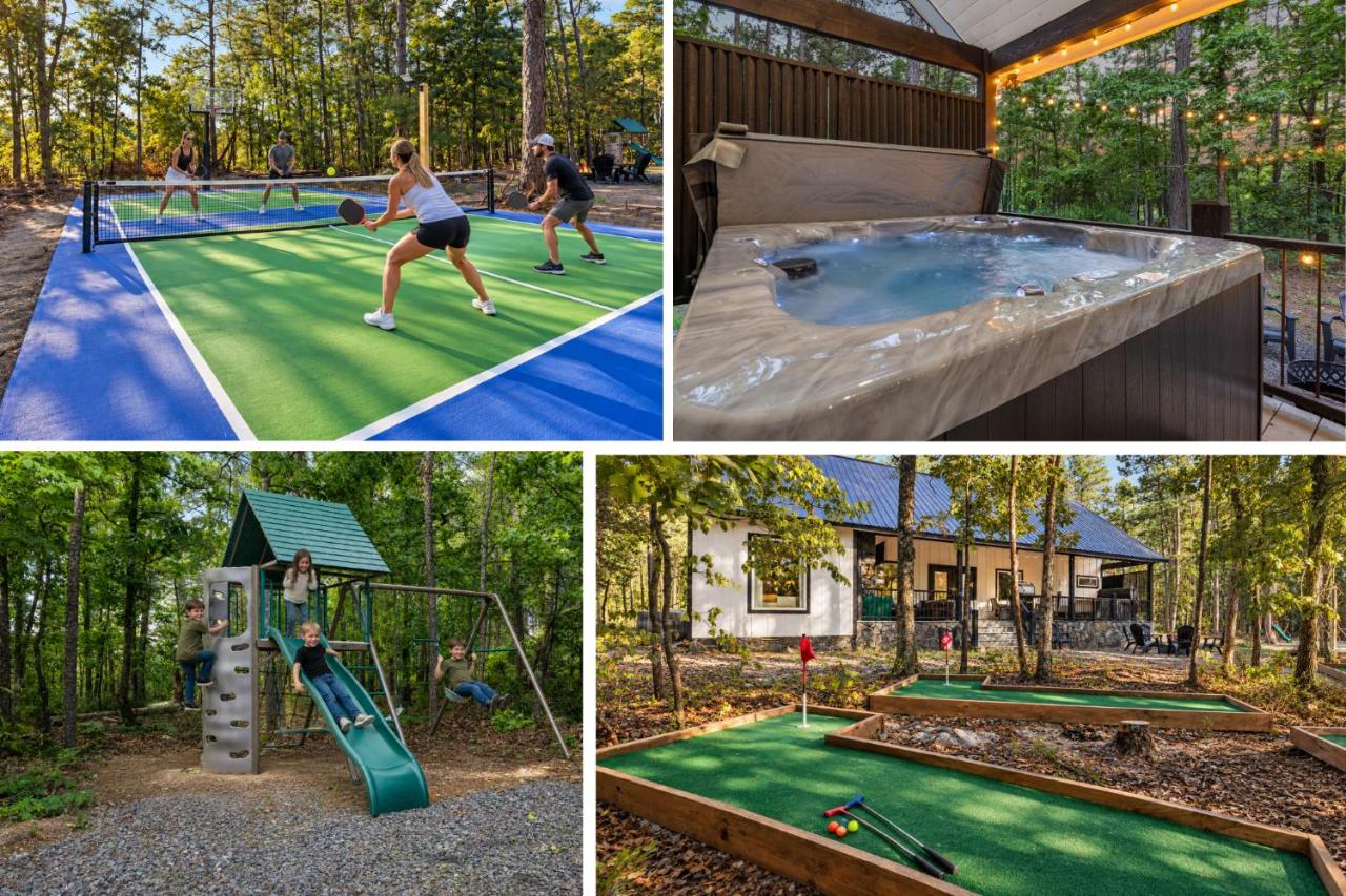 Hot Tub, Pickleball, Mini Golf, Movie Theater, Firepit, Arcade Games, Basketball, Kids Playset - Chambres d'hôtes Broken Bow
