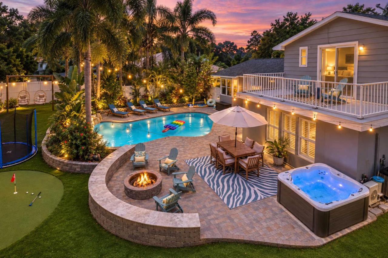 5Mins 2 Beach~HeatedPool~Trampoline~HotTub~Theater - B&B Largo