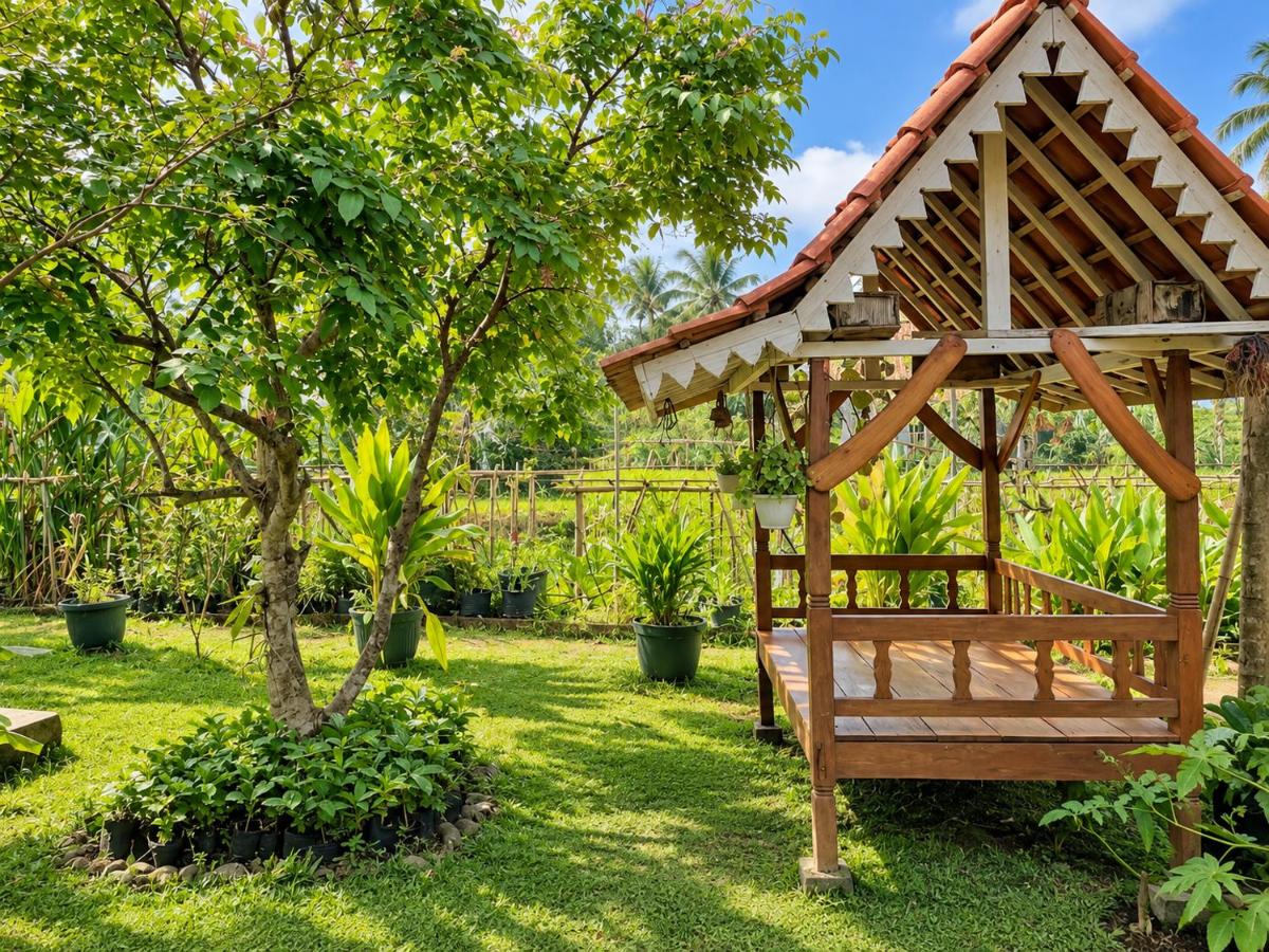 Pondok Is Oke bambo infinity pool - B&B Lijen