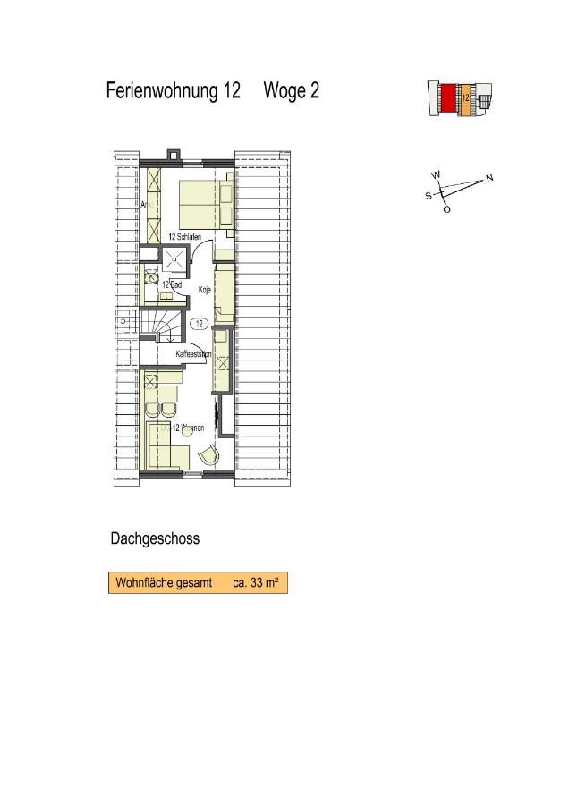 Woge2 Appartement 12 - Ferienwohnung Borkum