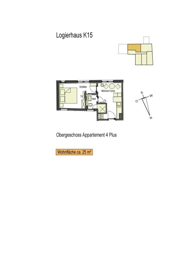 Logierhaus K15 Appartement 4 Plus - Bed and Breakfast Borkum