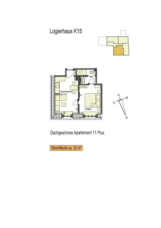 Logierhaus K15 Appartement 11 Plus - Bed and Breakfast Borkum