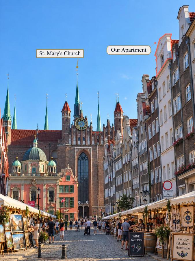 Gdańsk Old Town Duplex Penthouse - 73m2 - Ferienwohnung Danzig