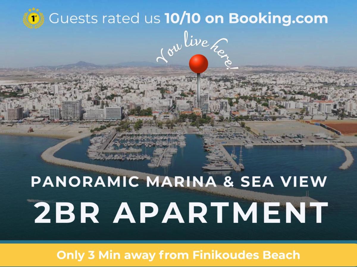 Deluxe getaway for 2, Sea View, Sunrise & Sunset, 1-BDR Apt in tallest building in Larnaca - 3 min walk to Beach, by Blue Palm Living - Ferienwohnung Larnaka