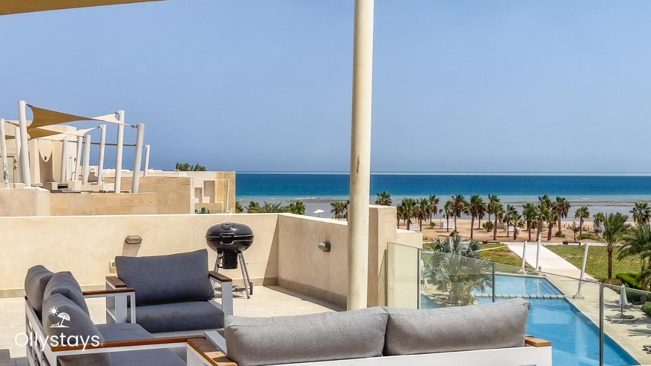 Ollystays Mangrovy Seaview Penthouse 3BR Beach & Pool access - B&B Hurgada