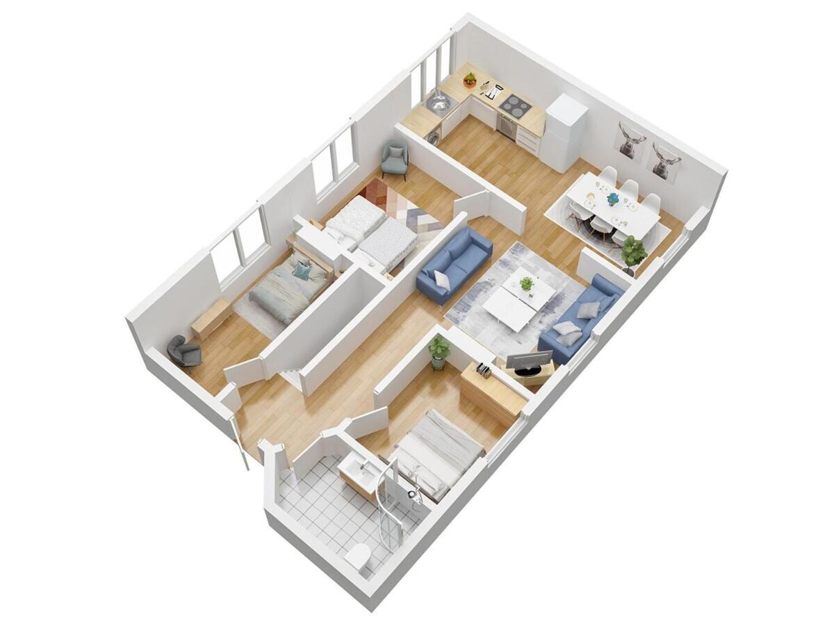 Spacious 3 bed / sleeps 8/ ideal for groups - Ferienwohnung Sileby