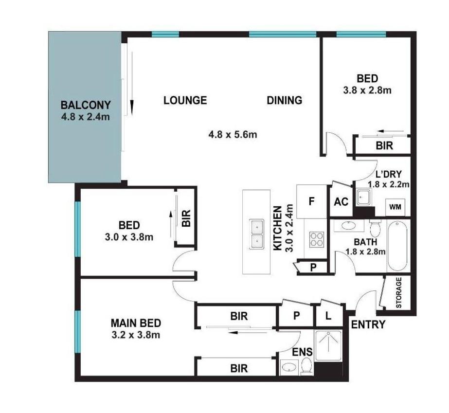 3BR Home 3 Mins to Burwood Station with 2 Parking - B&B Sydney