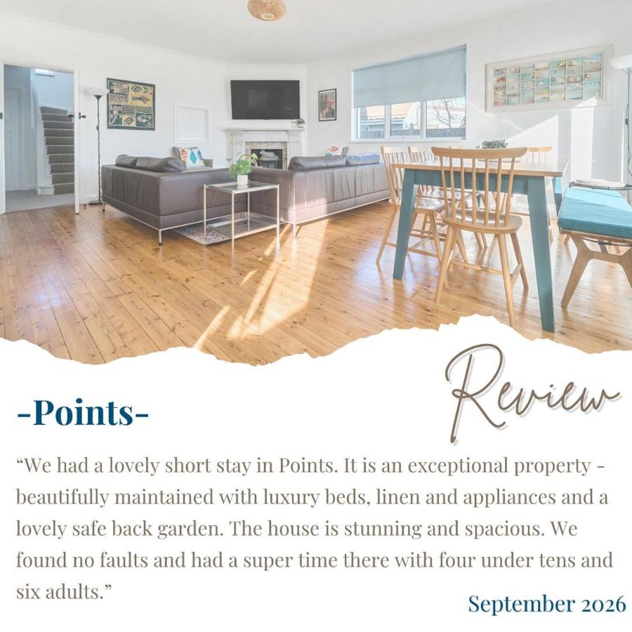 Points I Art Deco Beach House I Sleeps 10 - Chambres d'hôtes East Wittering