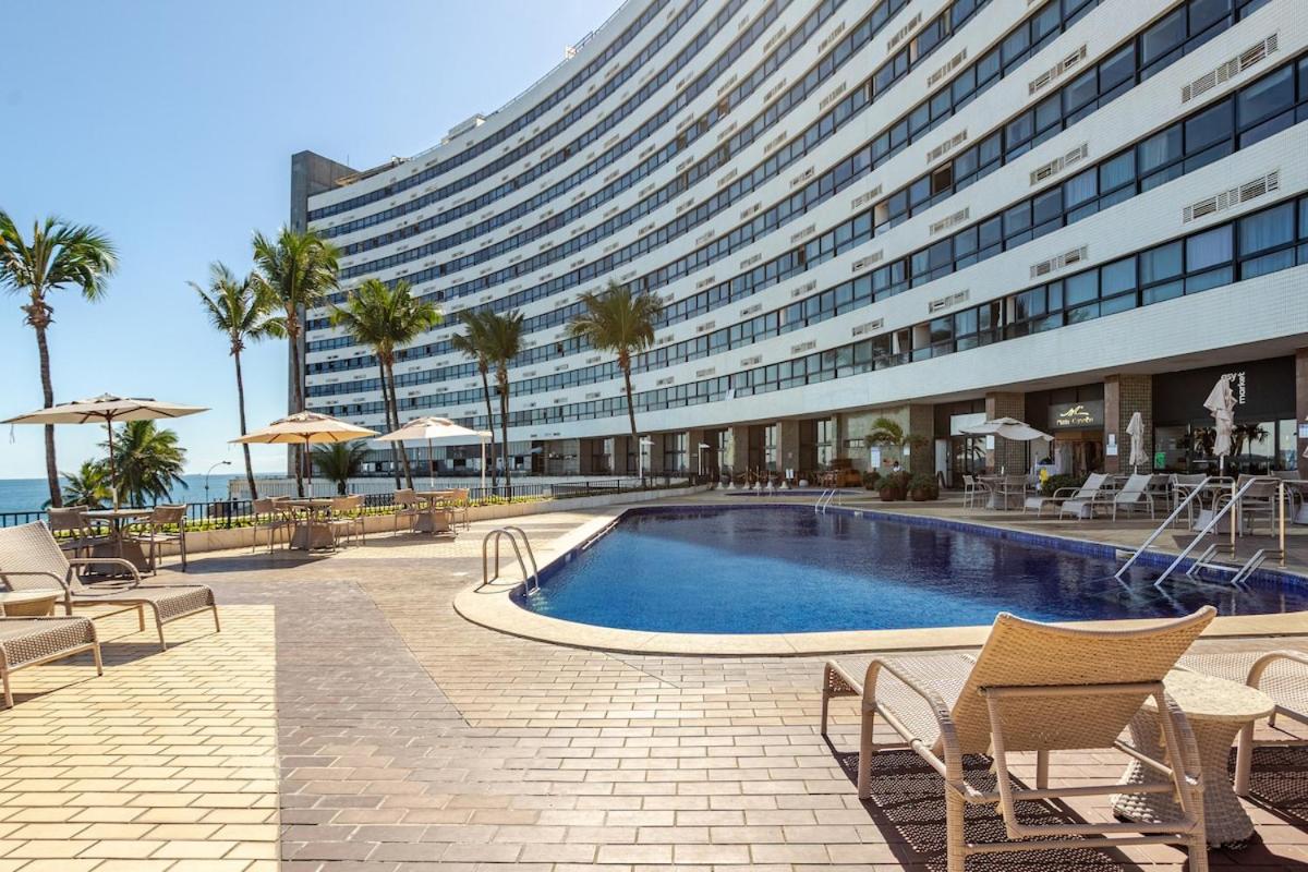 Apluxosil 2 Quartos & Banheira Frente Mar Ondina Apart - Ferienwohnung Salvador