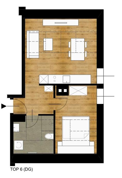 Apartamento de 1 dormitorio