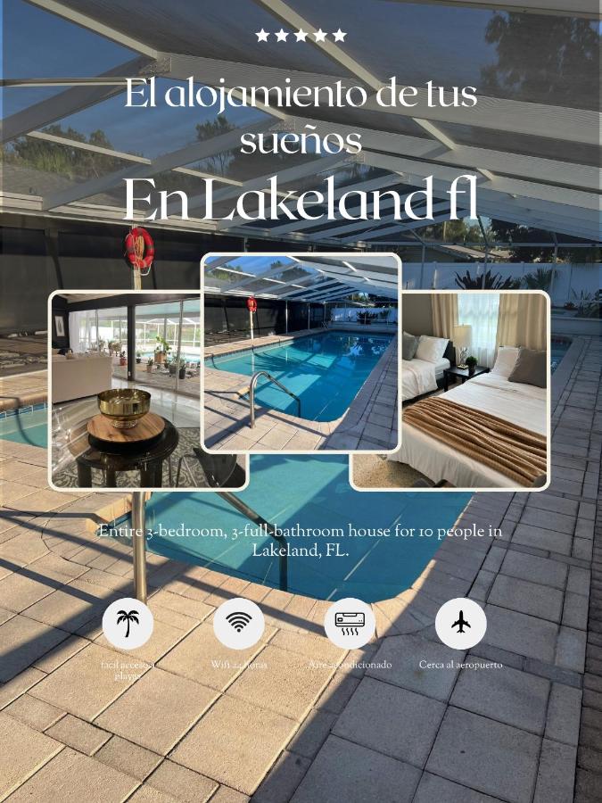 Huge Pool Retreat Sleeps 10 and Near Downtown - Chambres d'hôtes Lakeland
